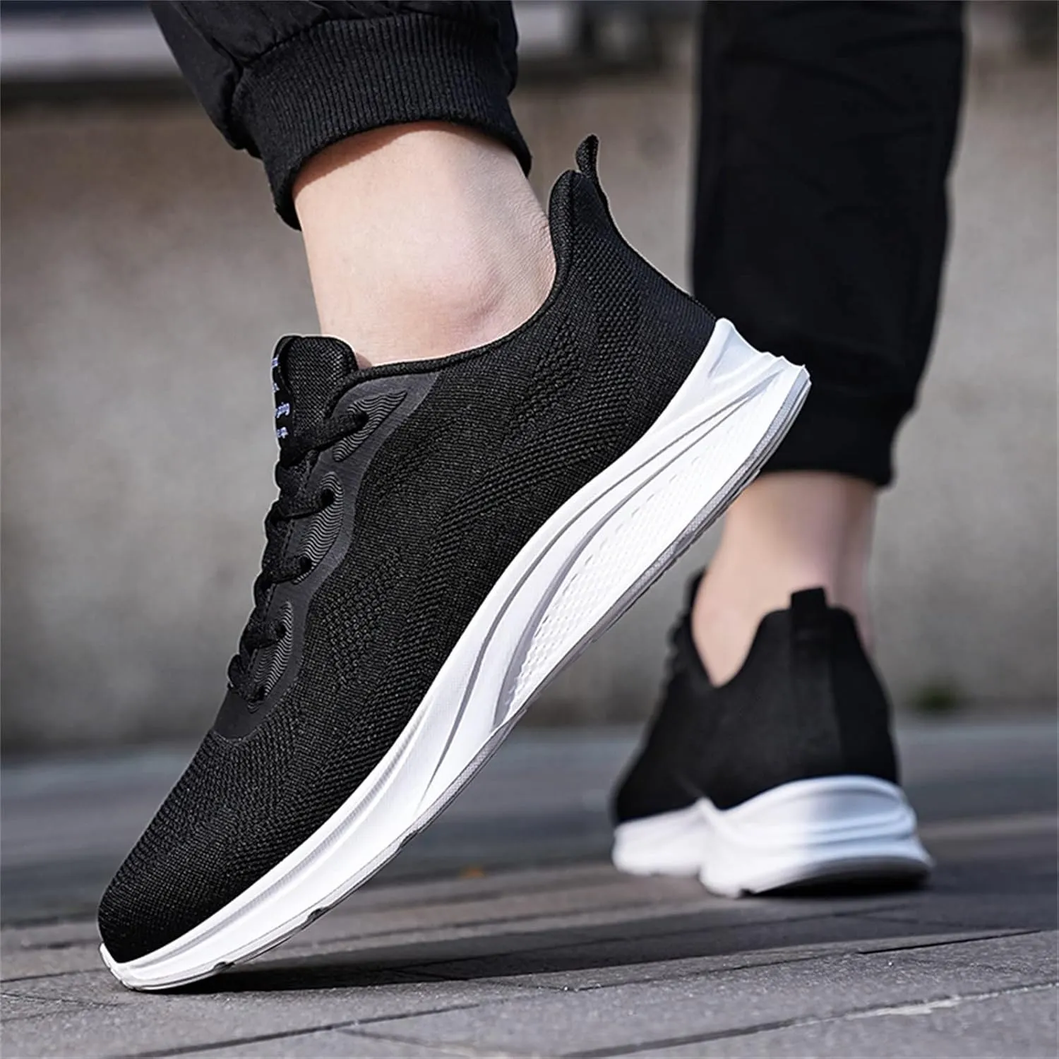 Men's Recovery Shoes Lace Up Solid Running Shoes Casual Fashion Sneakers Lightweight Lite Adapt V3 Sneaker - Men's