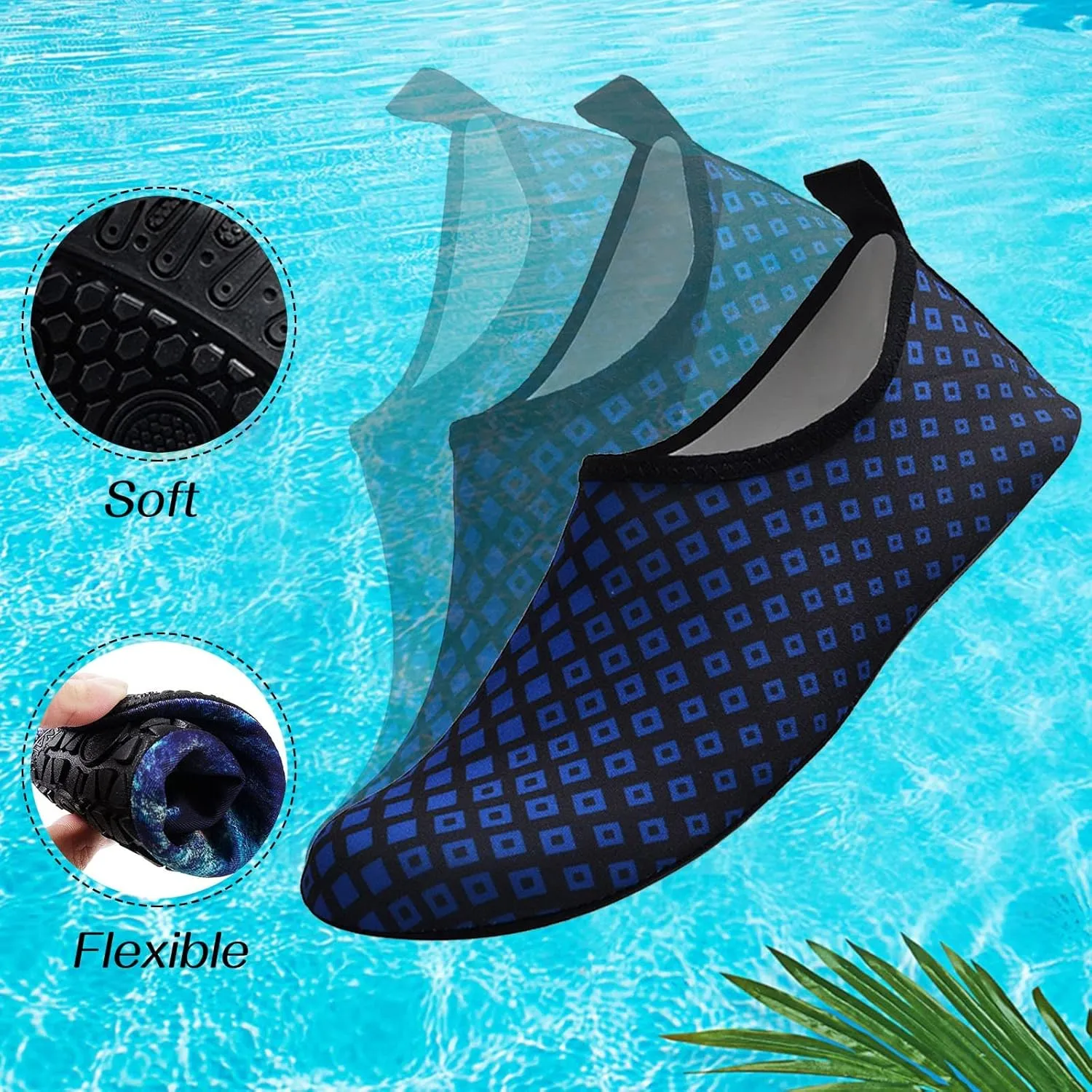 Mens Size 9 Wide Water Shoes Breathable Non Slip Athletic Water Hiking Shoes Women Cute Water Shoes for Women Summer Quick Dry Sandals Slippers for Pool Beach Surf Walk Water Yoga