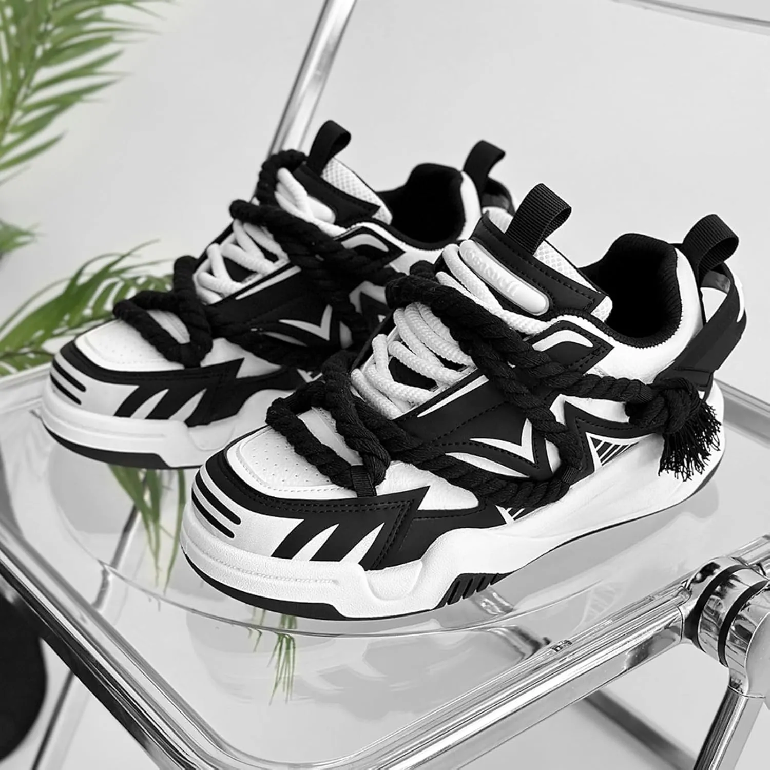 Men's Trendy Stylish Sneakers - All - Season Wear - Resistant Skateboard Shoes, Street Style Footwear for Daily & Sports