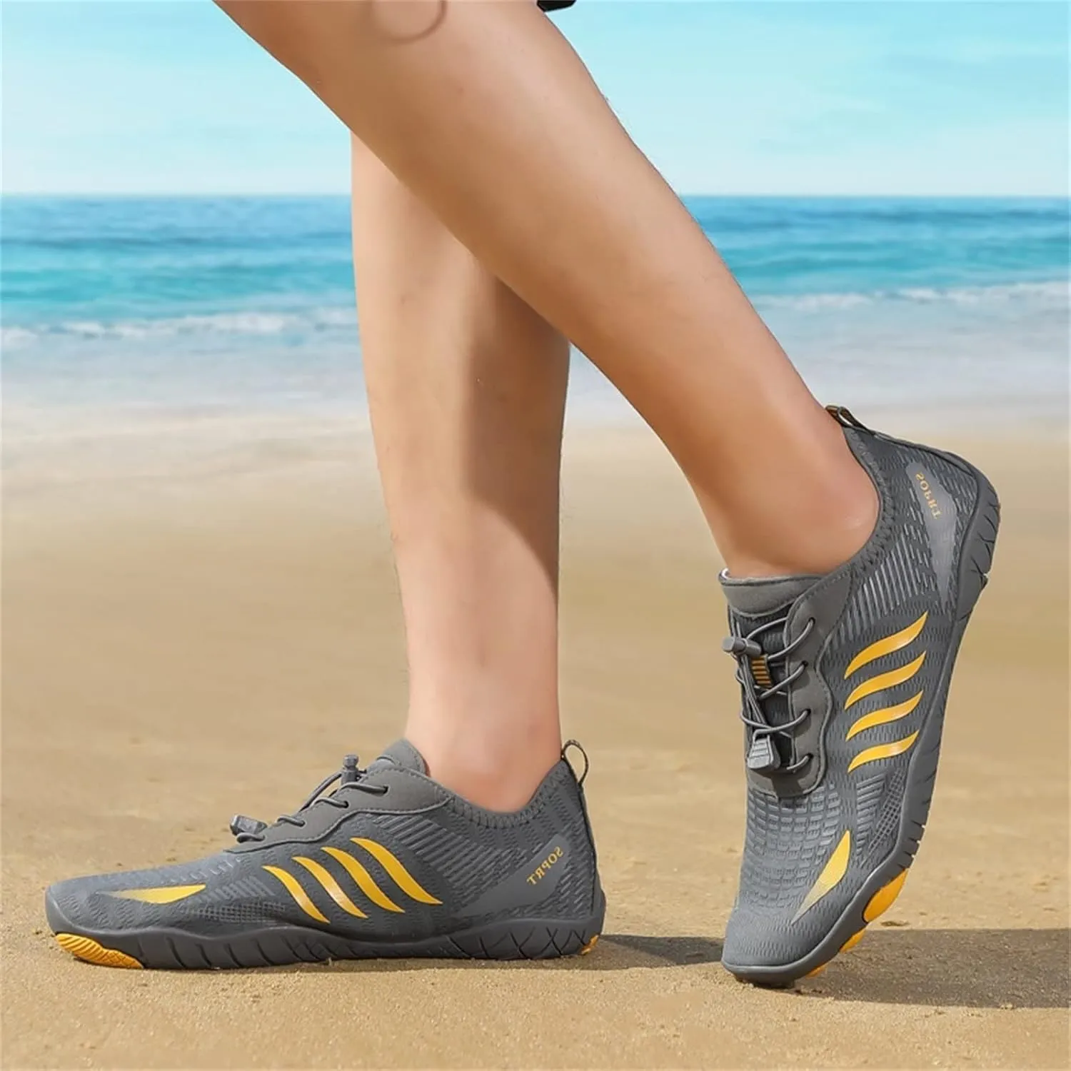 Mens Water Proof Shoes Size 12 Closed Toe Non Slip Hiking Water Shoes Men Womens Wide Width Water Shoes Slip on Soft Beach Shoes for Pool Beach Surf Walking Water Park