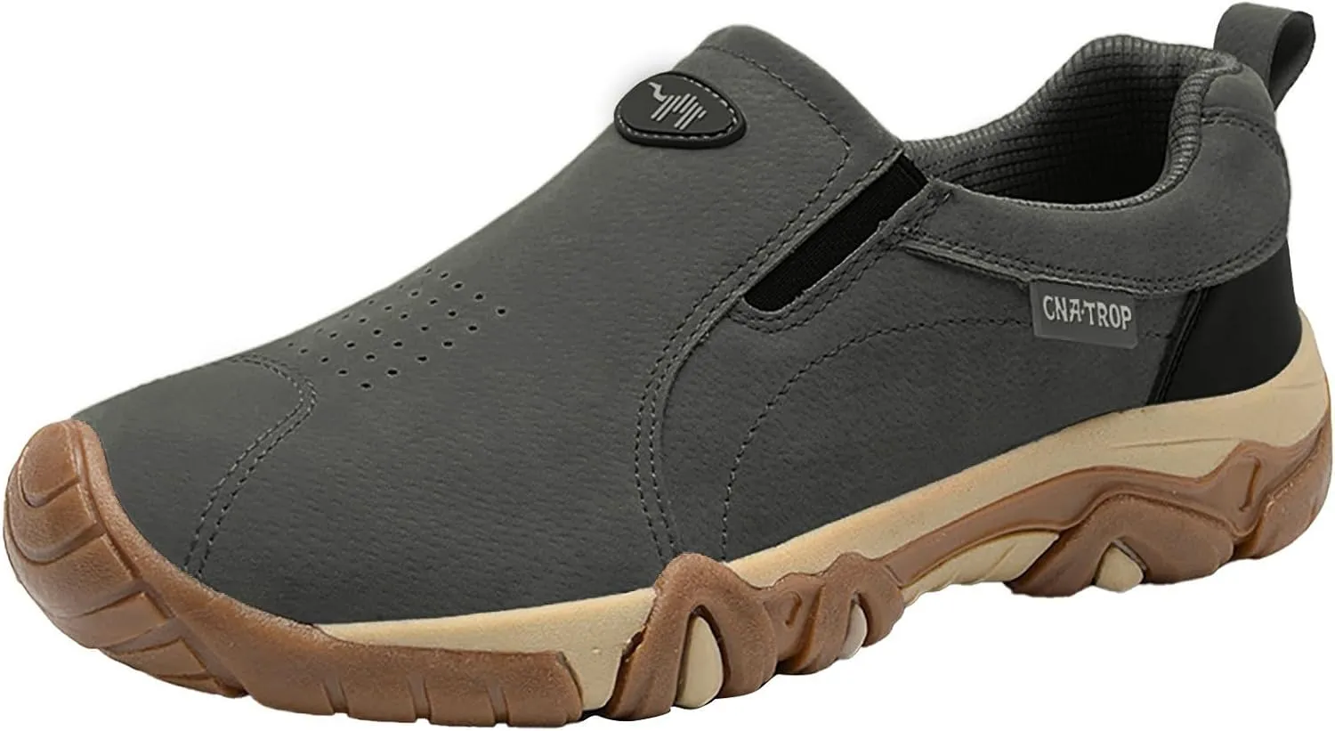 Men's Waterproof Hiking Shoes Breathable Comfortable Orthopedic Walking Shoes Slip on Outdoor Non Slip Sneakers Low Height Outdoor Boots Camping Travel Daily Walking Shoe Men