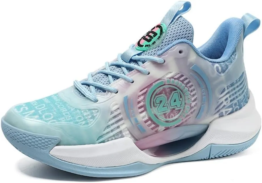 Men's Women's Basketball Shoes High Top Ultra-Light Fashion Anti Slip Breathable Sneakers
