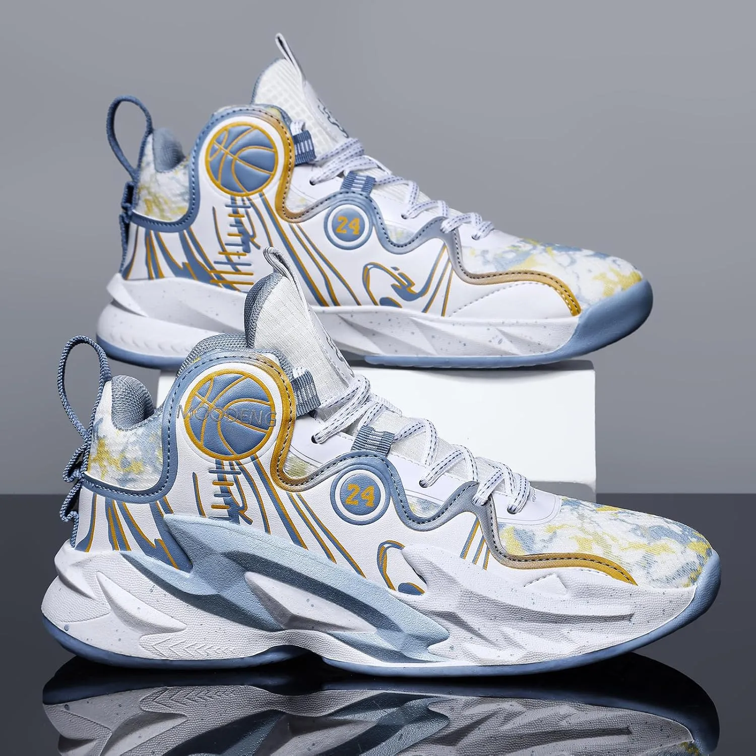 Moodeng Men's Shoes Basketball Shoes for Men Breathable Running Shoes