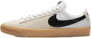 Nike SB Zoom Blazer Low Pro GT Skate Shoes (DC7695-100, White/White/White/Black) Size 15