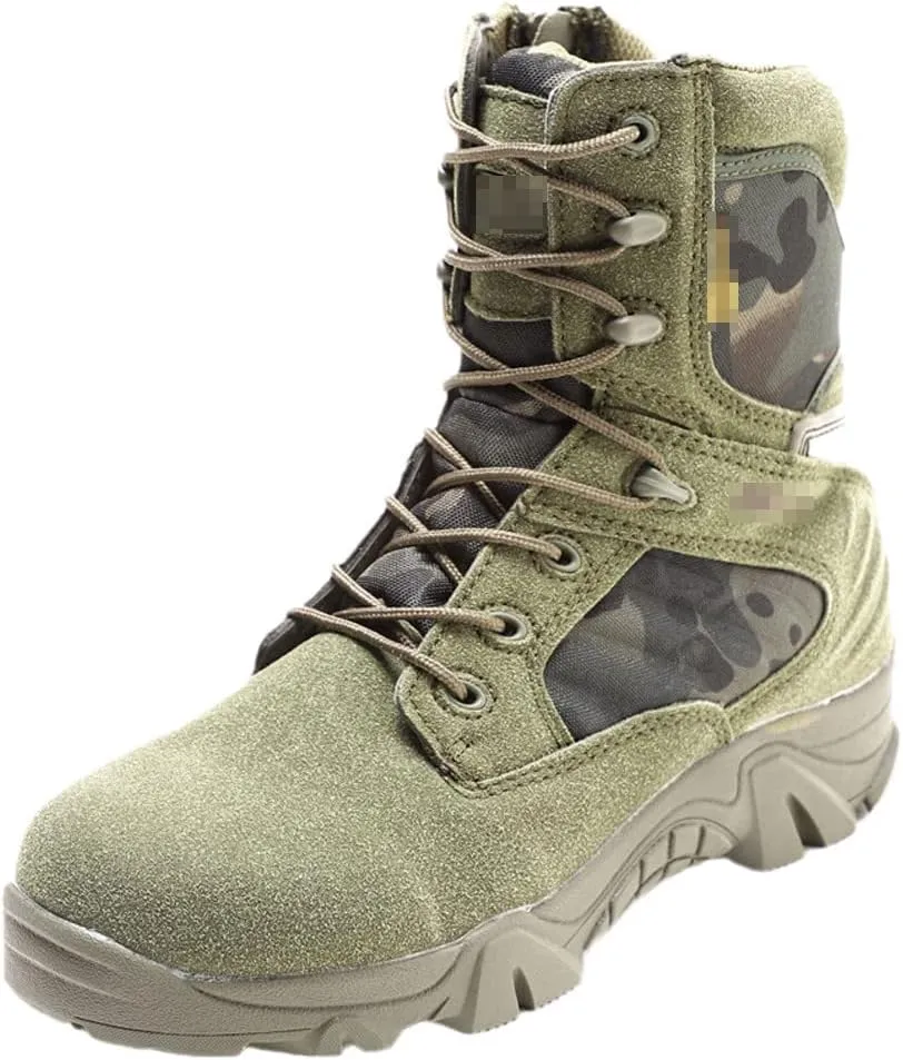 Outdoor Hiking Shoes Men's Hiking Camping Hunting Shoes Waterproof Tactical Boots Green 14