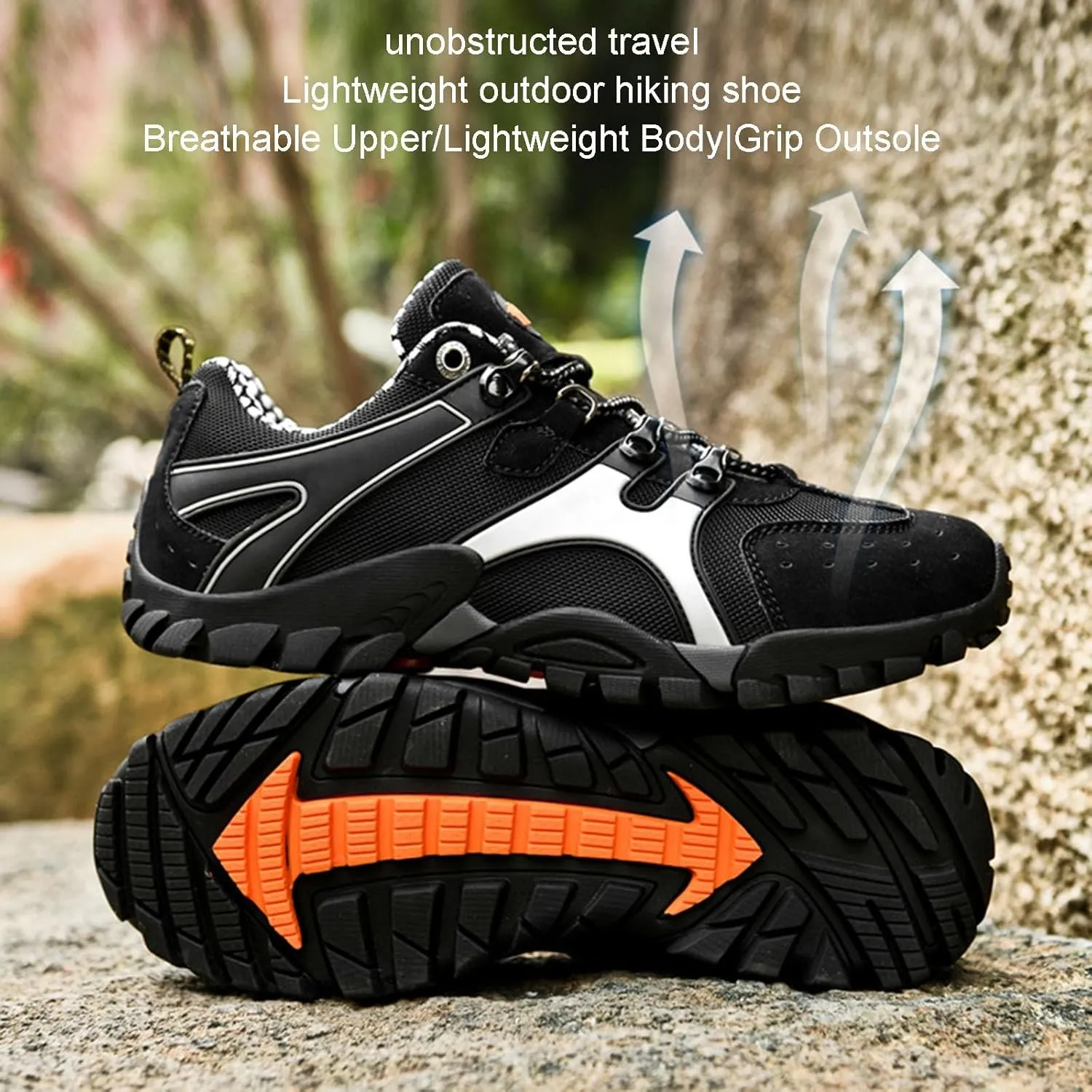 Outdoor Hiking Shoes, Men's Shoes Soft Bottom Outdoor Hiking Shoes Mesh Breathable Sports Shoes Hiking