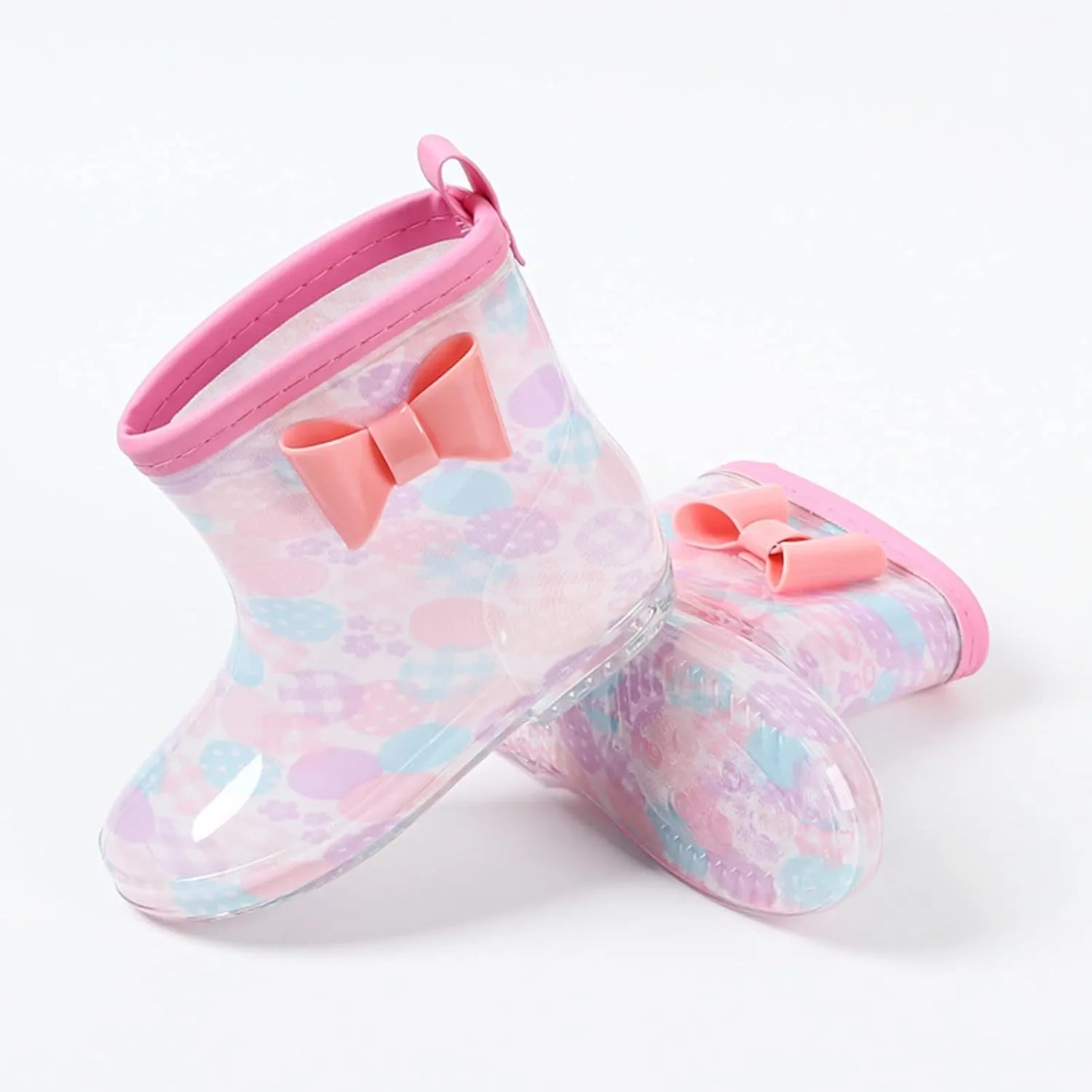 Rain Boots For Boys Toddler Kids Rainbow Rubber Boots Toddler Boy Rain Boots With Bowknot Rain Boots Toddler Boy