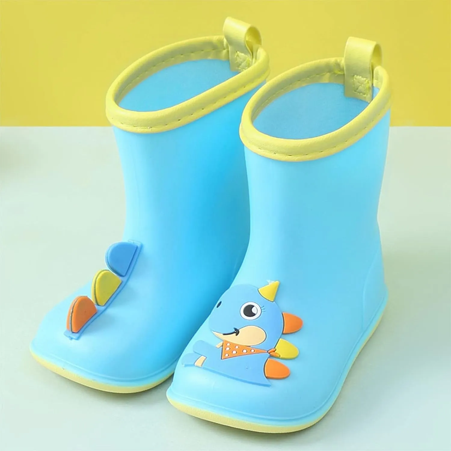 Rain Boots For Girls Baby Cartoo Dinosaur Rain Boots Non-Slip Rubber Waterproo Boy Snow Boots Rainboots Boots Boys