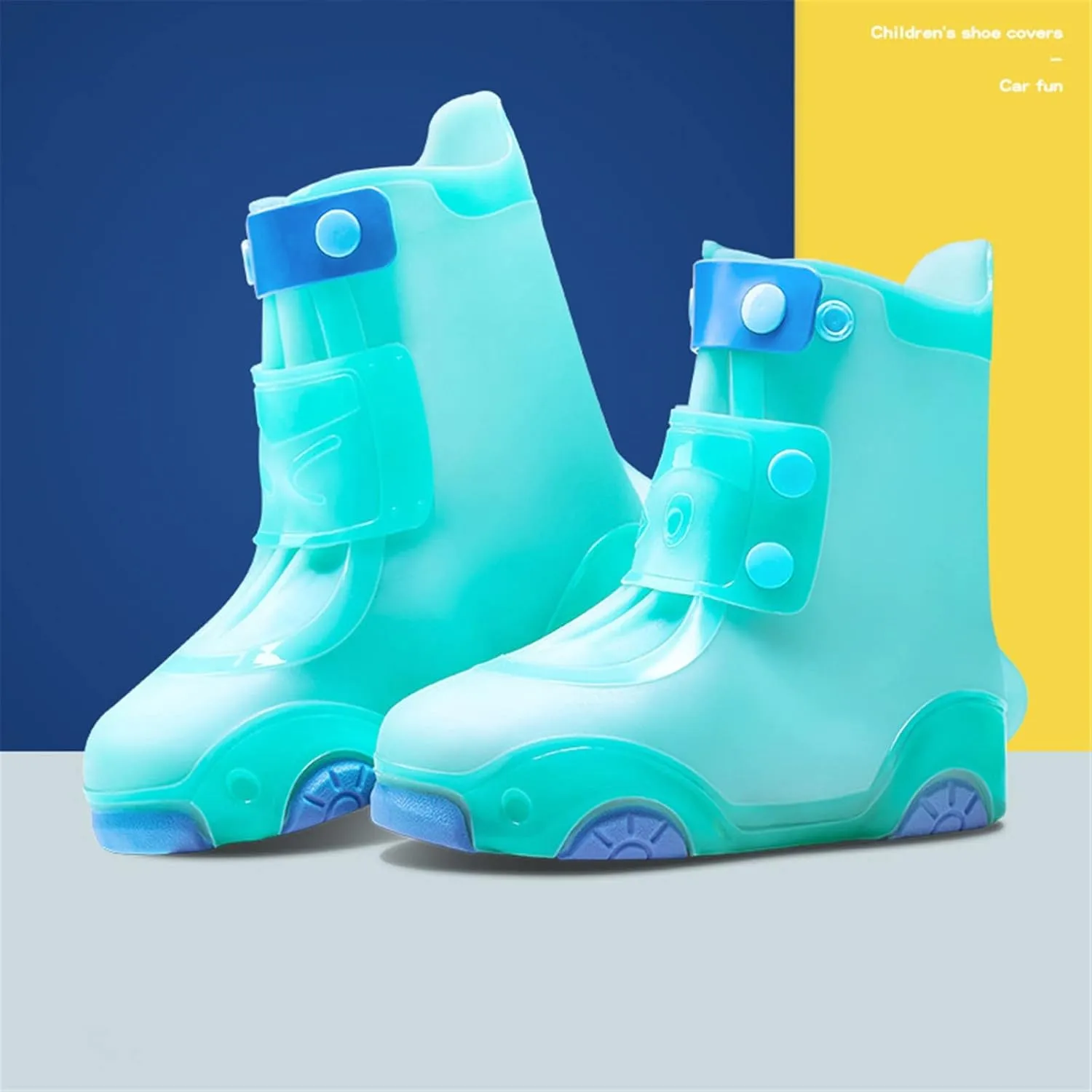 Rain Shoe Cover Waterproo Shoe Cover For Kids Rain Boot Non-Slip Reusable Galoshes For Girls Rainboots Boots Boys