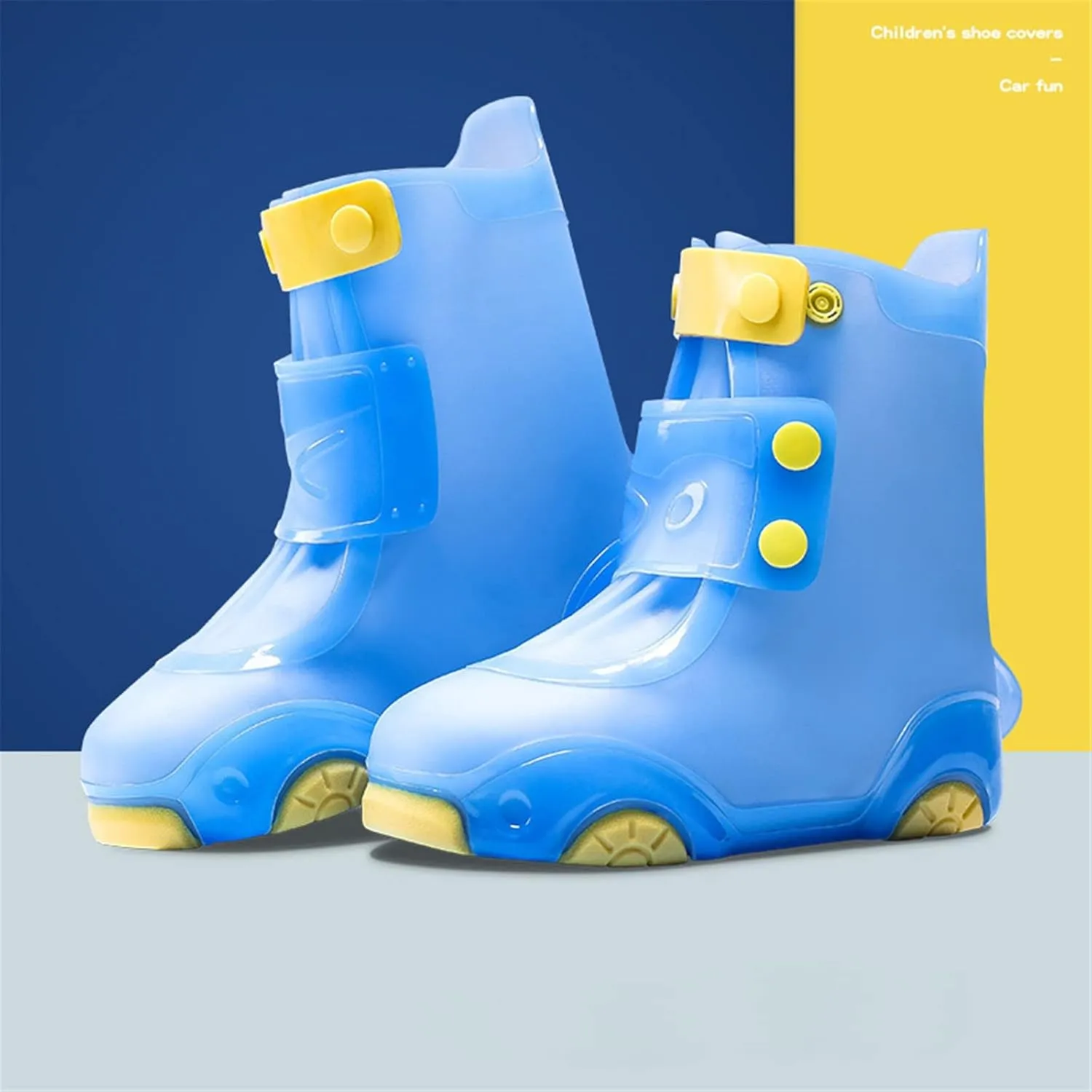 Rain Shoe Cover Waterproo Shoe Cover For Kids Rain Boot Non-Slip Reusable Galoshes For Girls Rainboots Boots Boys