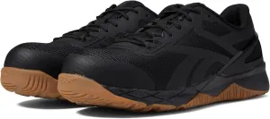 Reebok Work Men's RB3317 Nanoflex TR Work Construction Shoe Black Safety, 10
