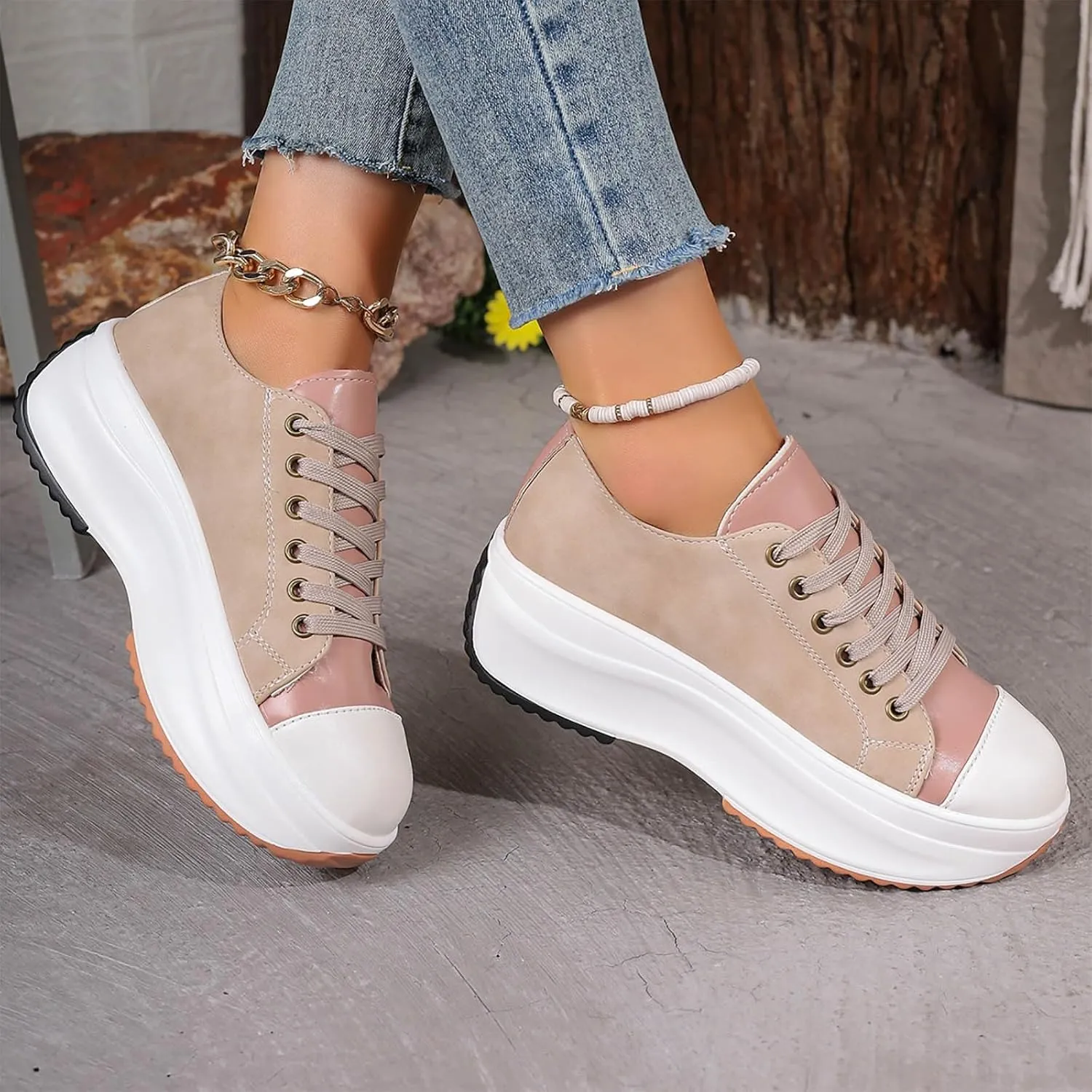 Slip on Sneakers for Women Breathable Mesh Running Shoes Non-Slip Soft Sole Casual Athletic Walking Sneakers