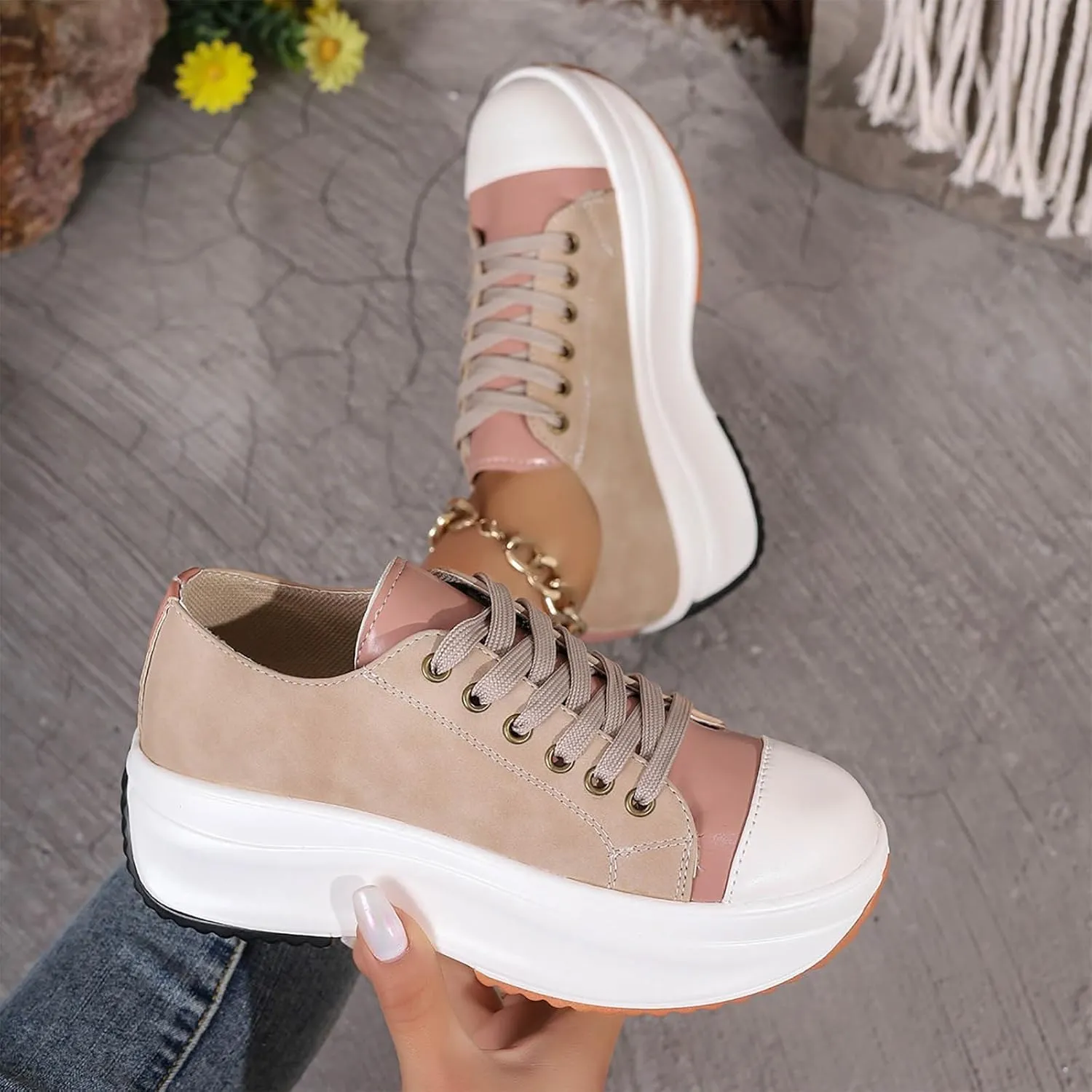 Slip on Sneakers for Women Breathable Mesh Running Shoes Non-Slip Soft Sole Casual Athletic Walking Sneakers