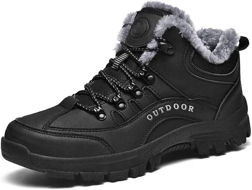 Thick Cotton Shoes, Warm, Waterproof, Non-Slip, Breathable, Hiking and Hiking Snow Shoes