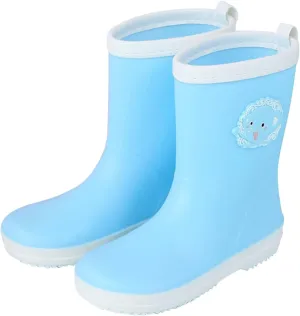Toddler Kids Rain Boots Boys Girls Waterproof Rain Shoes Cute Cartoon Rainboots Mud Shoes for Water Baby Boy Boots