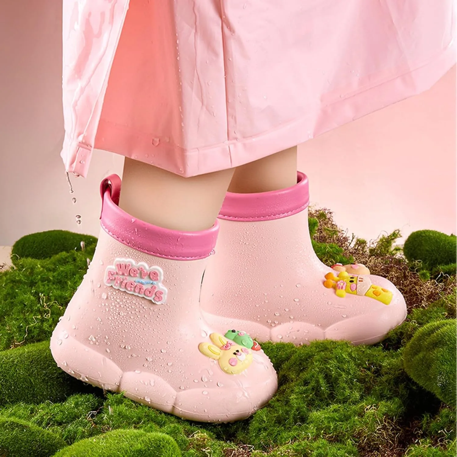 Toddler Rain Boot Waterproof Kids Shoes Baby Rain Toddler Girls Rubber Rainboots For Toddlers Boys Rain Boots Kids