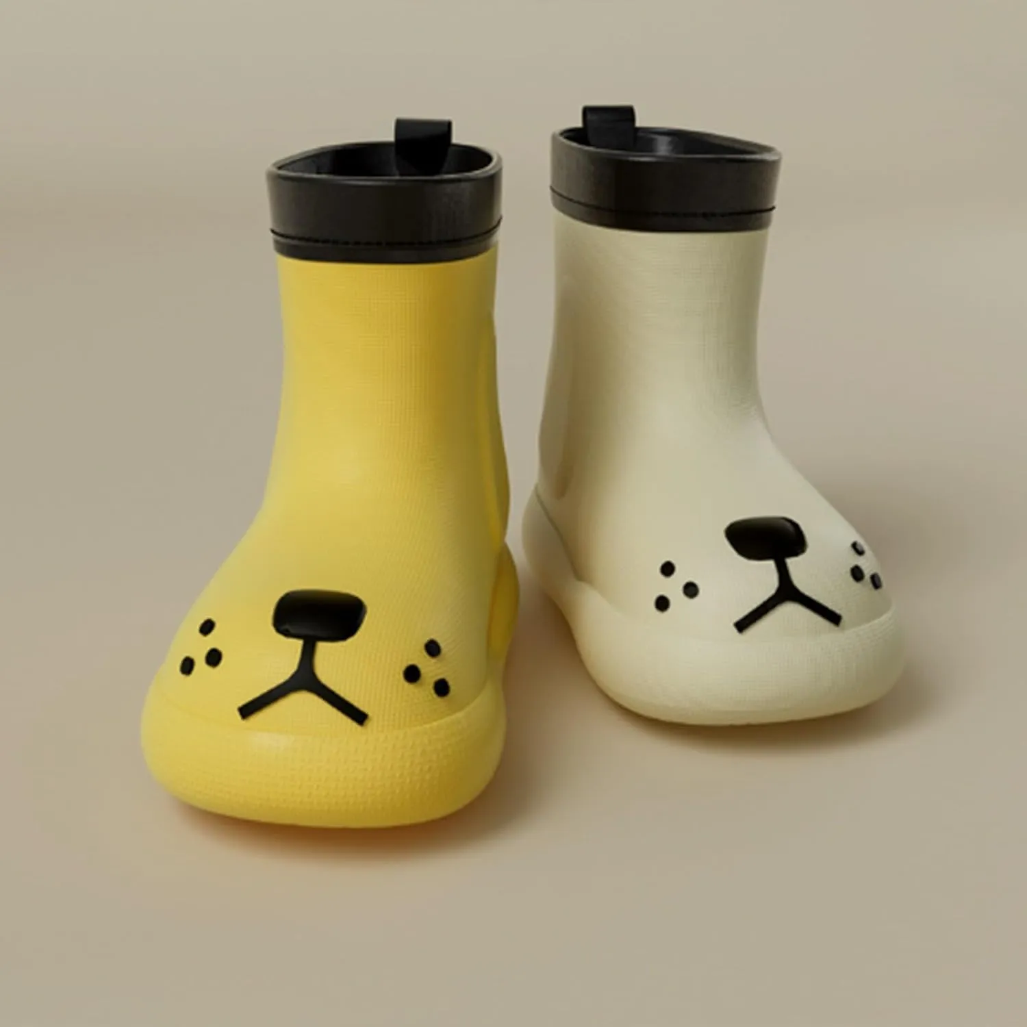 Toddler Rain Boots Children Waterproof Shoes for Boys Girls Lightweight Kids Rain Boots Animal Cartoon Dog Boots