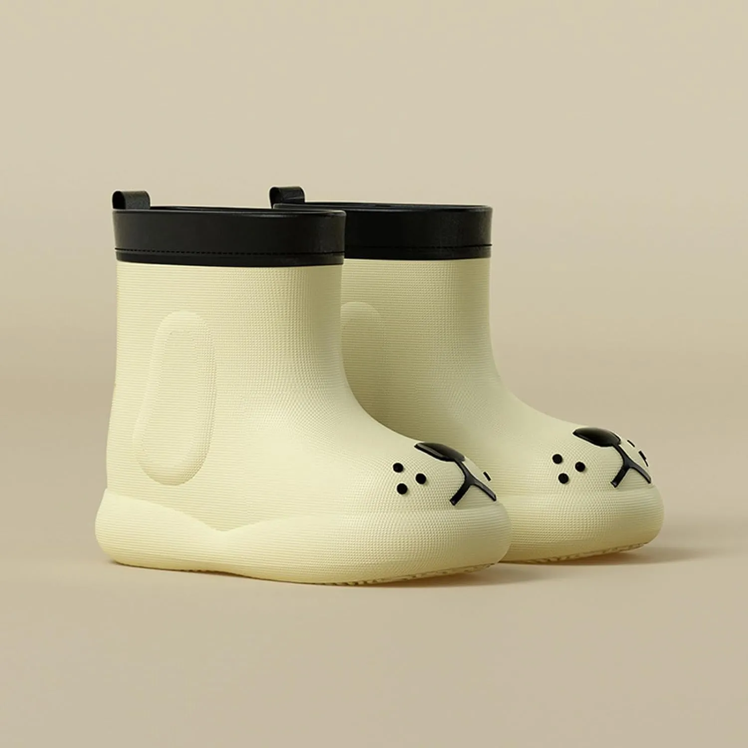 Toddler Rain Boots Children Waterproof Shoes for Boys Girls Lightweight Kids Rain Boots Animal Cartoon Dog Boots