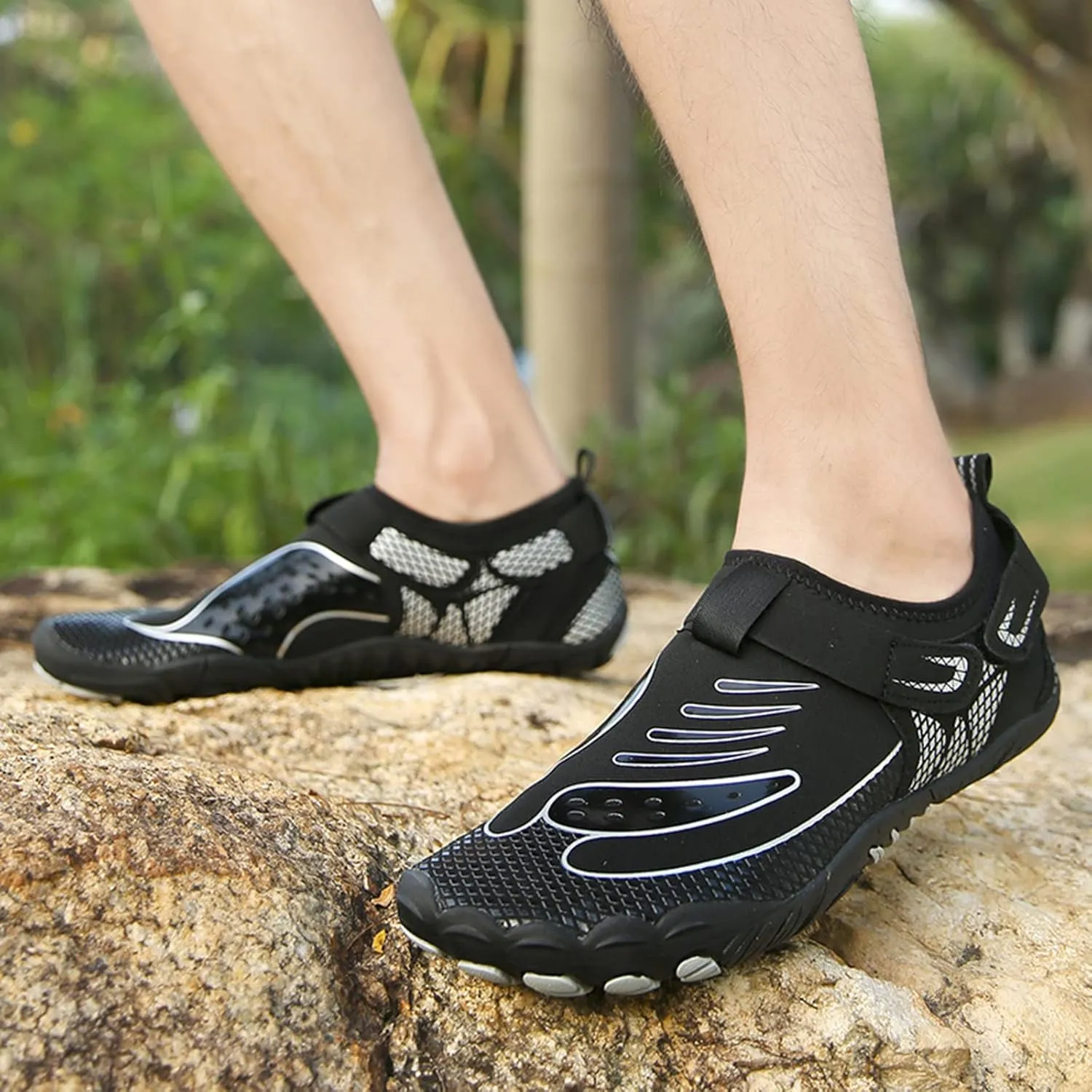 Water Resistant Shoes for Men Size 14 Breathable Non Slip Athletic Hiking Water Shoes for Women Extra Wide Water Shoes Athletic Hiking Water Shoes for Beach Swim Surf Water Sport