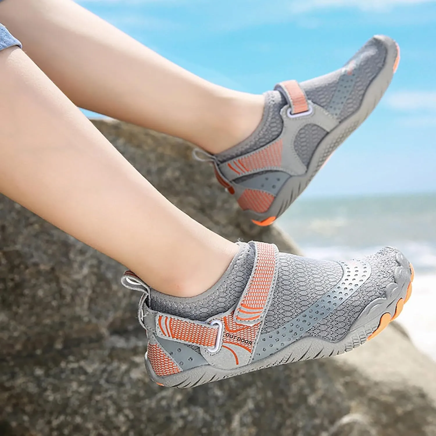 Water Shoes Men Wide Toe Barefoot Aqua Socks Quick Dry Barefoot Water Shoes Men Water Shoes Wide Width Women Beach Sports Quick Dry Barefoot for Pool Hiking Training Outdoor Water Sports