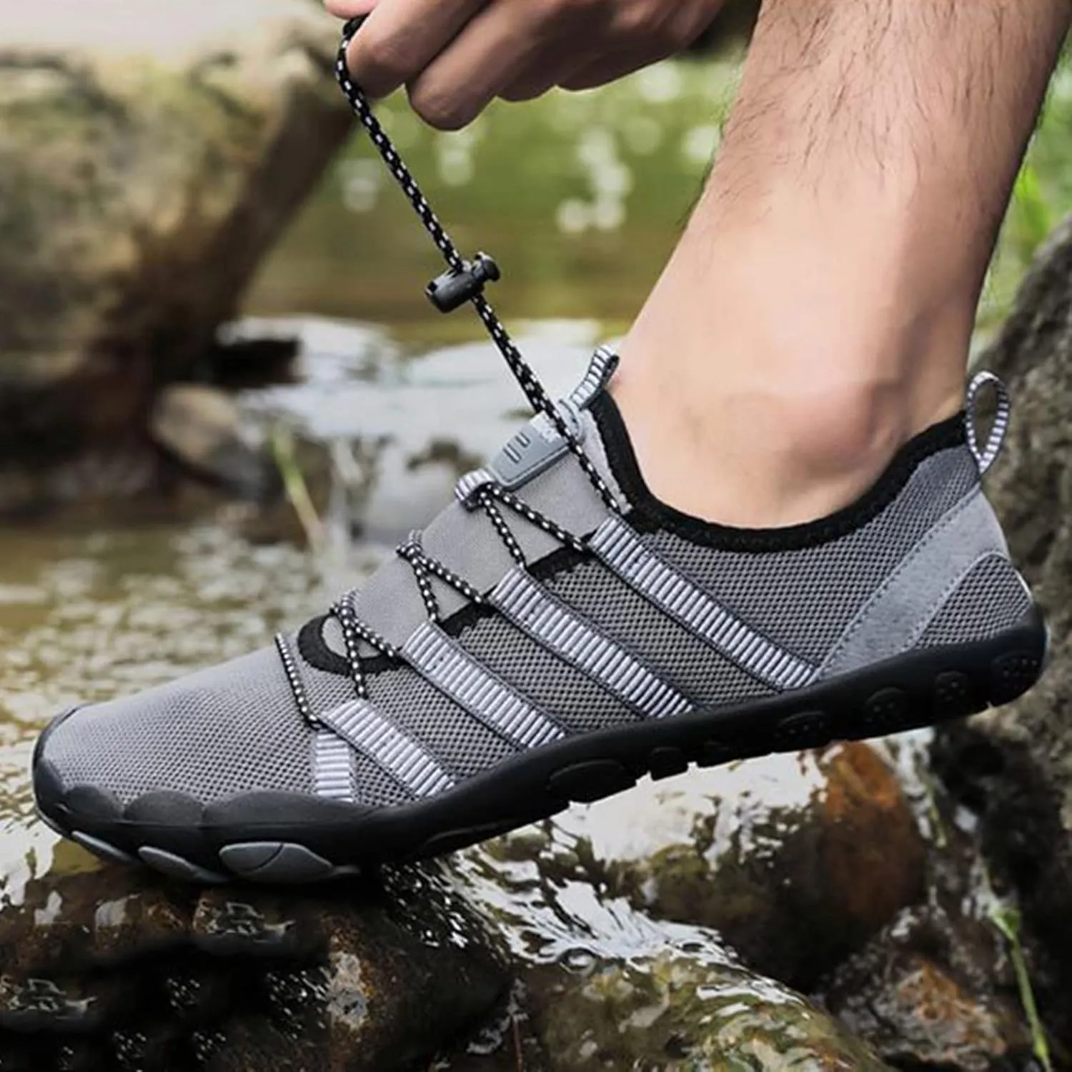 Water Shoes Men Wide Width Breathable Barefoot Shoes Water Hiking Shoes for Men Water Shoes for Women Wide Width Quick Drying Sports Aqua Shoes for Pool Beach Surf Walking Water Park