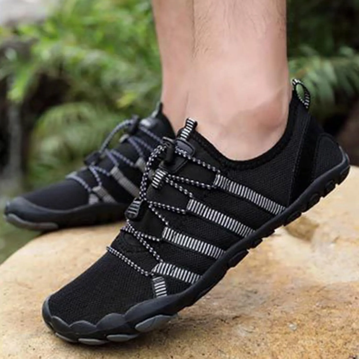 Water Shoes Men Wide Width Breathable Barefoot Shoes Water Hiking Shoes for Men Water Shoes for Women Wide Width Quick Drying Sports Aqua Shoes for Pool Beach Surf Walking Water Park
