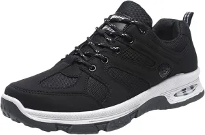 Waterproof Hiking Shoes Men Lightweight Non Slip Breathable Hiking Sneakers Outdoor Mountaineering Air Cushion Shoes for Men Trekking Climbing Walking Traveling Daily Work Shoe