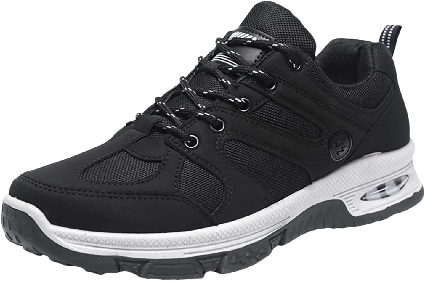 Waterproof Hiking Shoes Men Lightweight Non Slip Breathable Hiking Sneakers Outdoor Mountaineering Air Cushion Shoes for Men Trekking Climbing Walking Traveling Daily Work Shoe