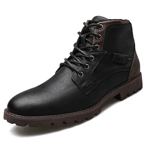 West Louis Designer Leather Outdoor Ankle Boots