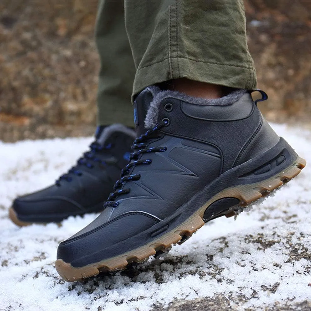 Winter Outdoor Cotton Shoes Waterproof Non-Slip Thickening Hiking Hiking Men's Shoes