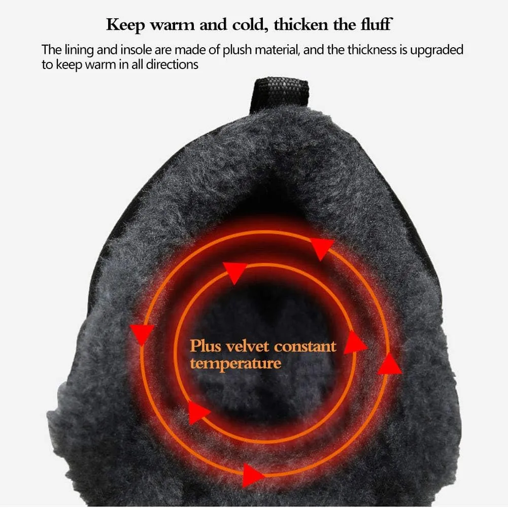 Winter Outdoor Cotton Shoes Waterproof Non-Slip Thickening Hiking Hiking Men's Shoes