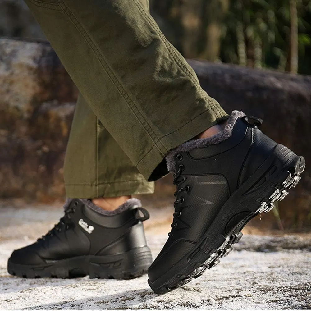 Winter Outdoor Cotton Shoes Waterproof Non-Slip Thickening Hiking Hiking Men's Shoes