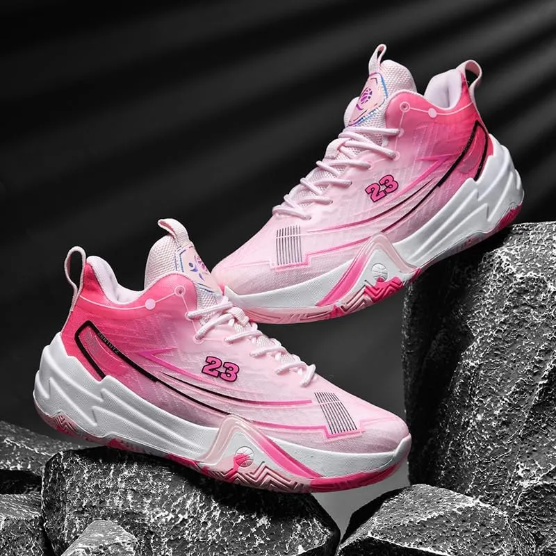 Womens Mens Basketball Shoes Fashion Neutral Sneakers Anti Slip Breathable Comfortable High Top Sports Running Walking Tennis Shoes