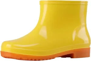 Womens Rubber Boots Womens Rain Boots Ultra Flat for Boating Fishing Gardening Farming Rain Shoes