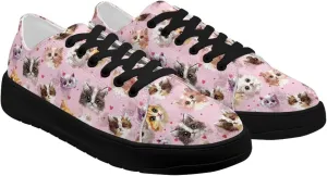Women's Slip On Canvas Tennis Shoes Low Top Fashion Sneakers Casual Flats Walking Shoes Comfy Loafers US 5.5-13.5
