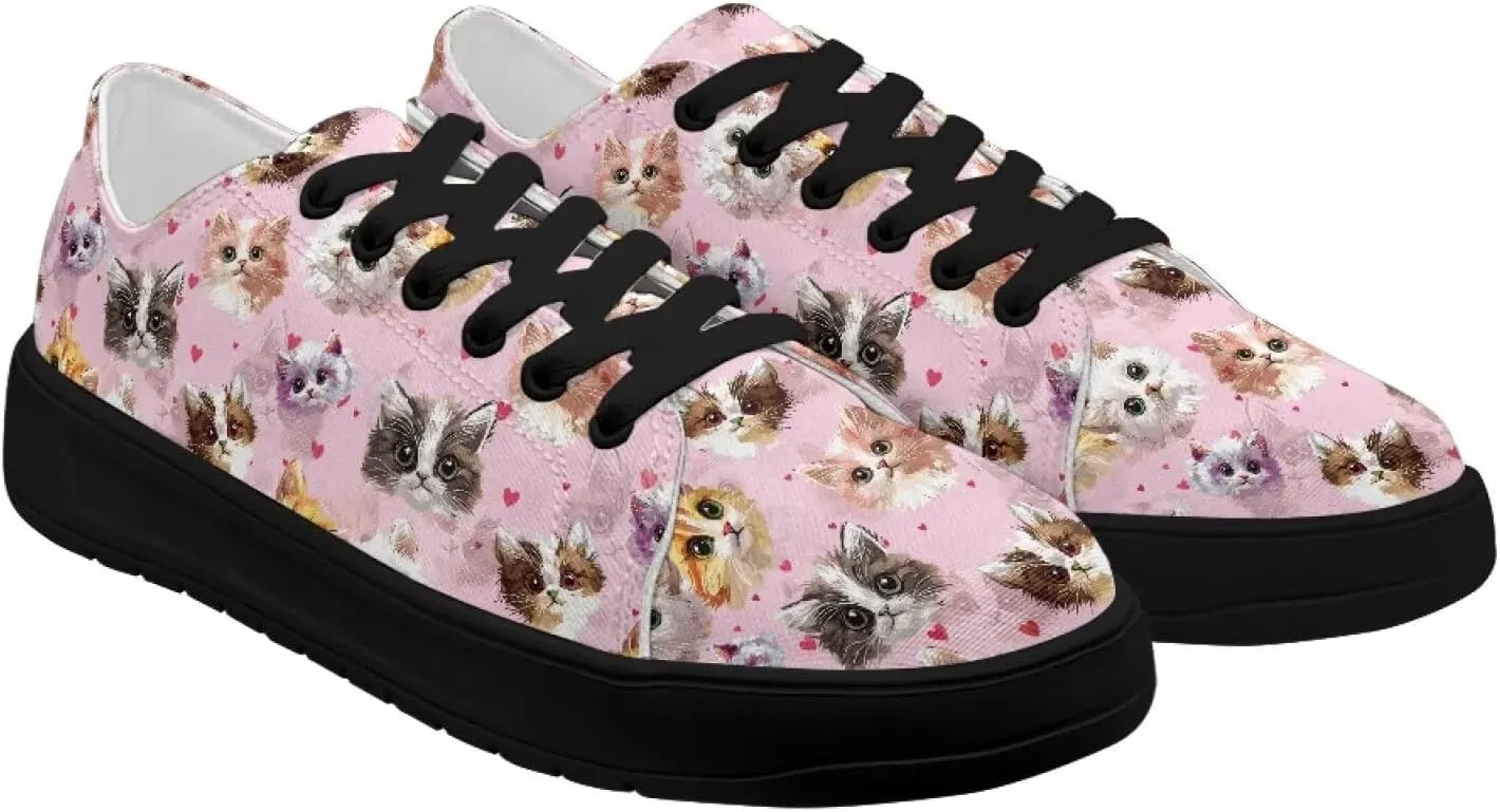 Women's Slip On Canvas Tennis Shoes Low Top Fashion Sneakers Casual Flats Walking Shoes Comfy Loafers US 5.5-13.5