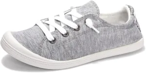Womens Slip On Shoes, Canvas Boat Loafer Shoes with Low Top, Casual Fashion Sneakers for Women Walking with Non Slip Rubber Outsole