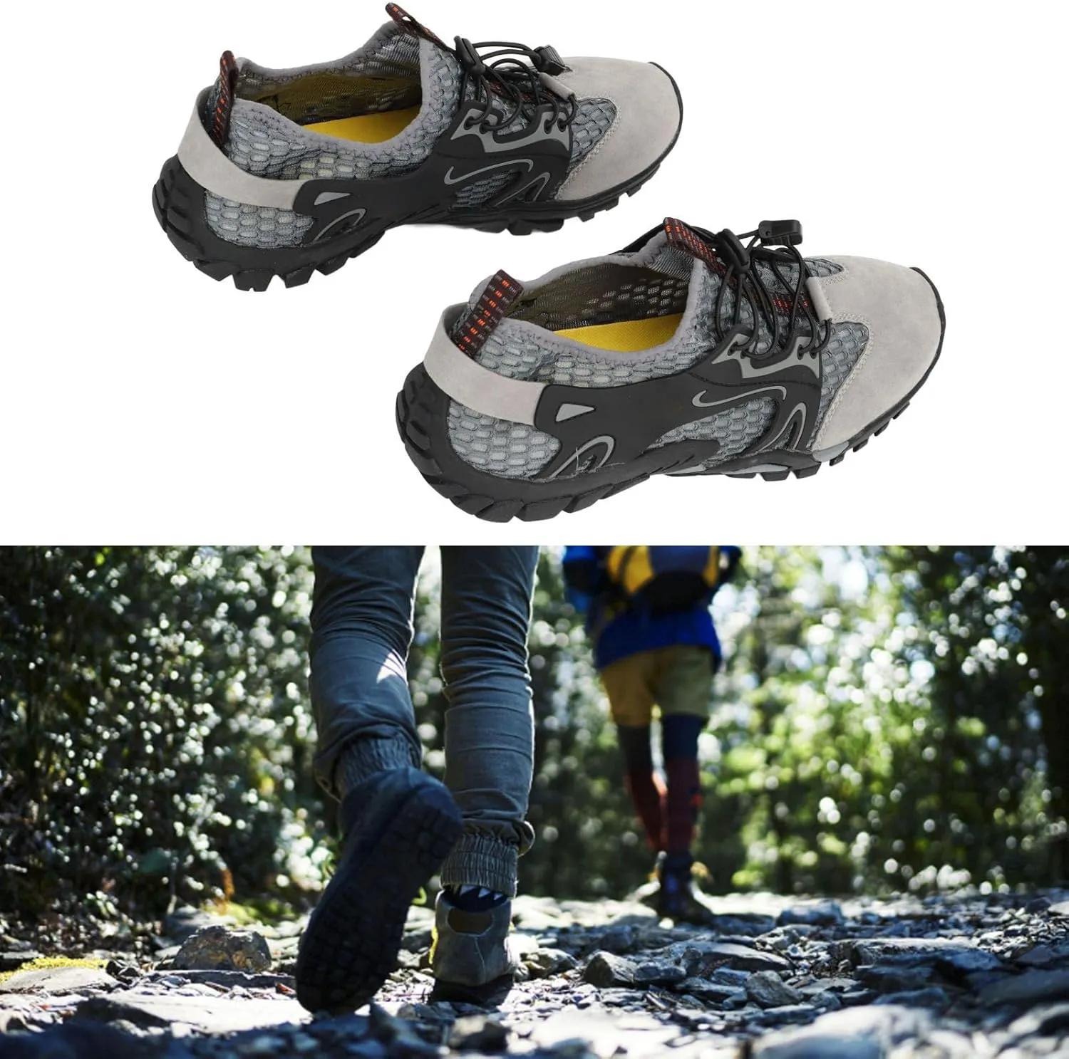 Zerodis Hiking Shoe, Lightweight Hiking Boot 1 Pair Ergonomic Design Thickened Sole Fashion for Walking for Hiking